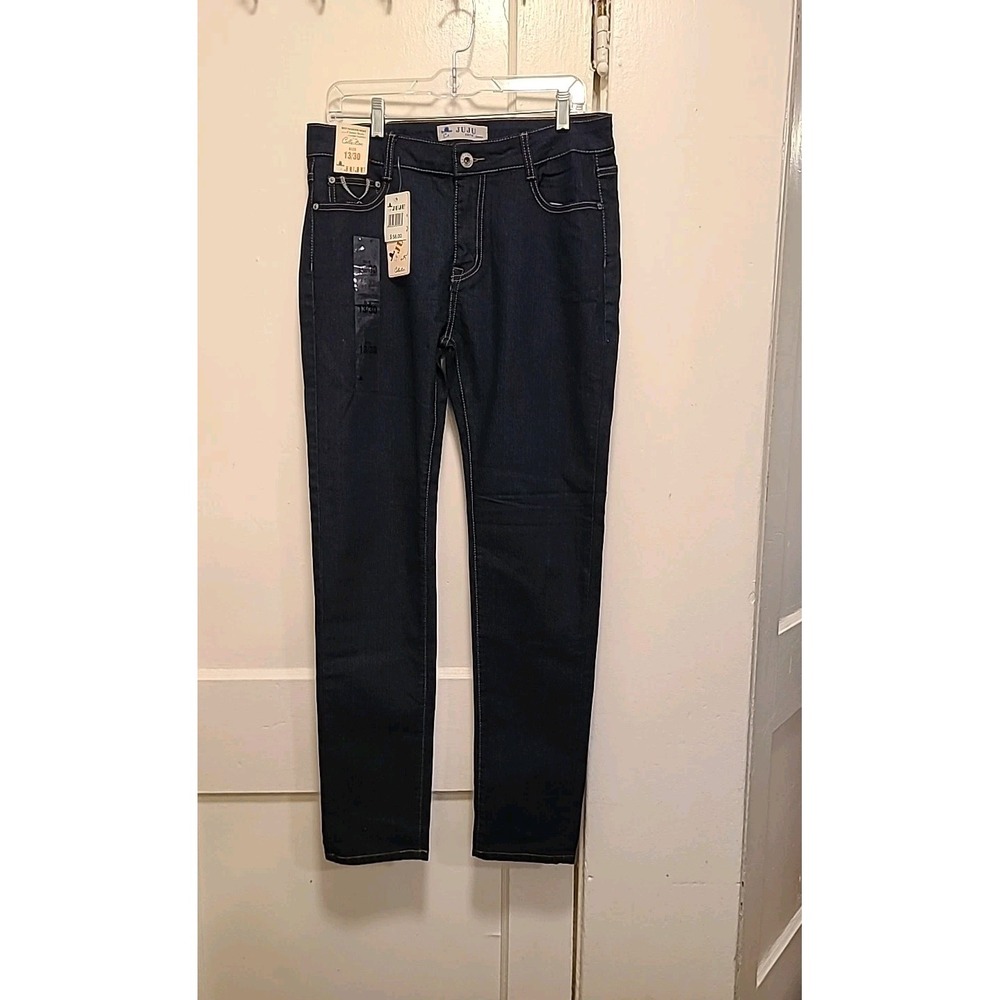 Womens Juju Classic Straight Fit Jeans Size 13/30 NEW Blue New Whit Tags